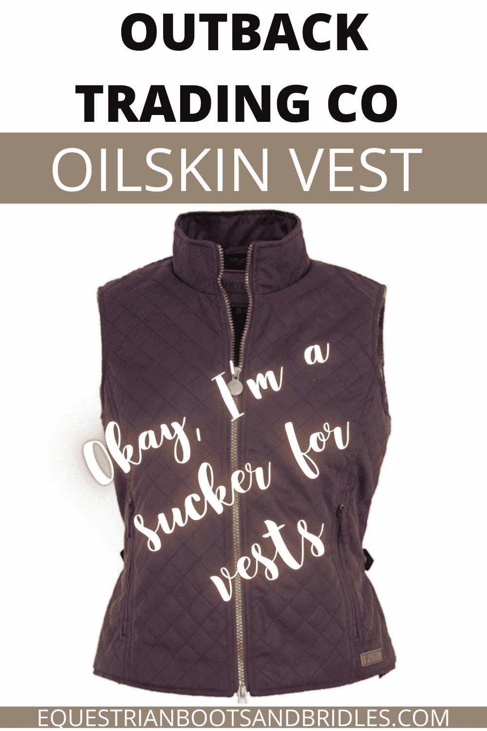 Outback Trading Co Oilskin Vest