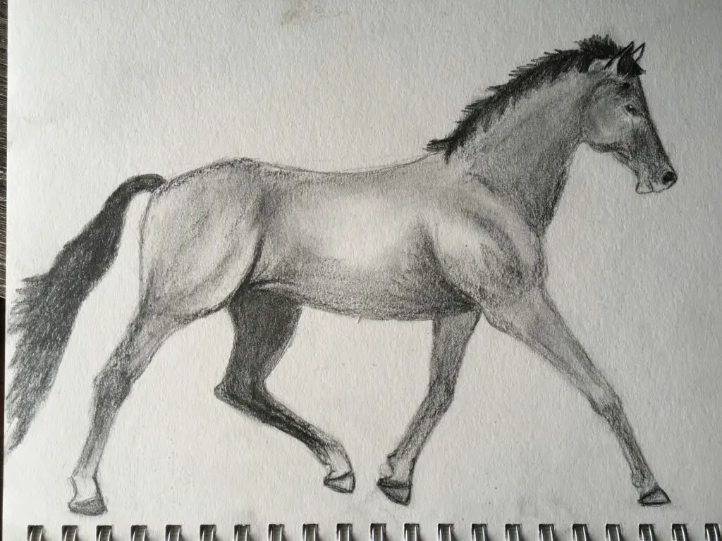 down to business horse art