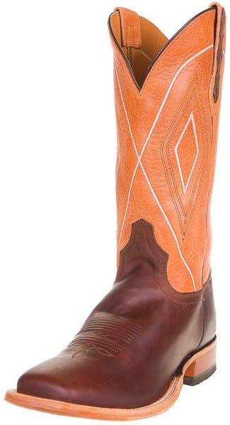 orange riding boots