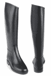EQUISTAR Ladies Cadet Flex II Rubber Tall Riding Black Boots with Elastic Insert