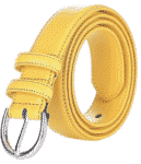Falari Yellow Leather Belt