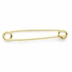 Shires Plain Gold Plated Stock Pin