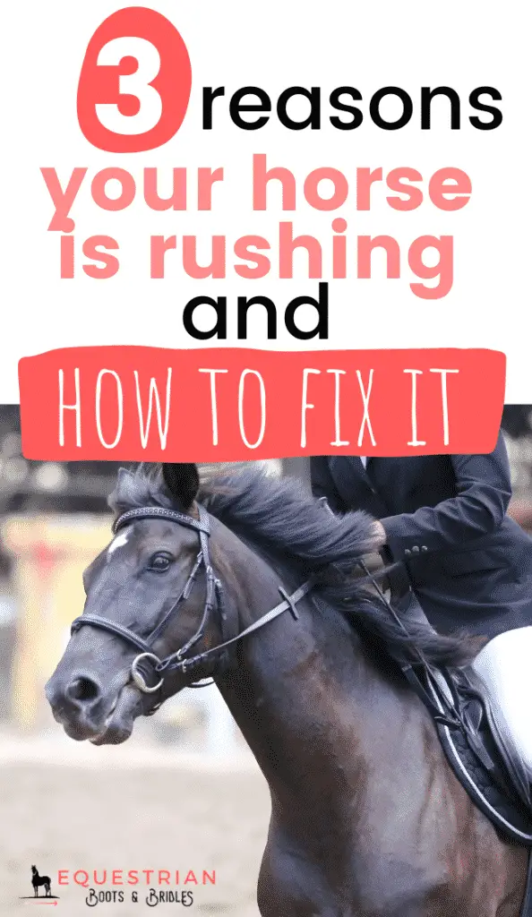 3 Reasons Your Horse Is Rushing & How to Fix It