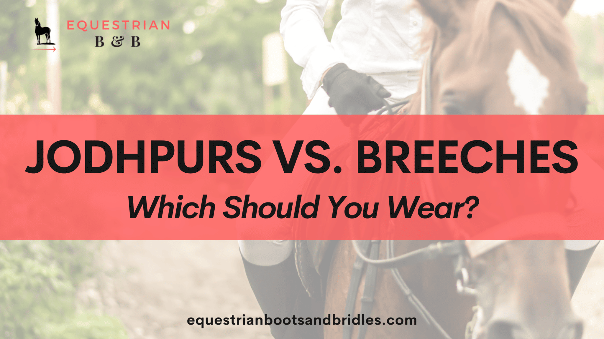 jodhpurs vs. breeches on equestrianbootsandbridles.com