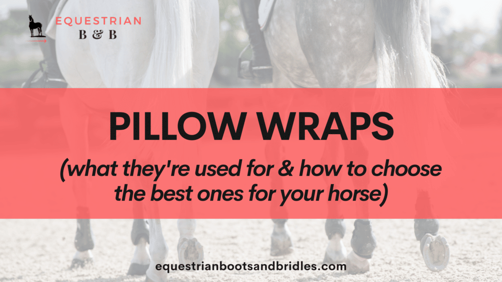pillow wraps for horses equestrianbootsandbridles.com