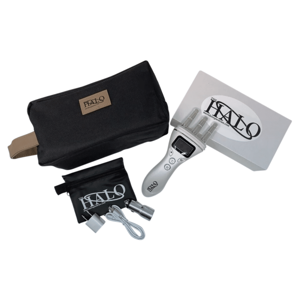 Halo magnetic therapy tool for horses
